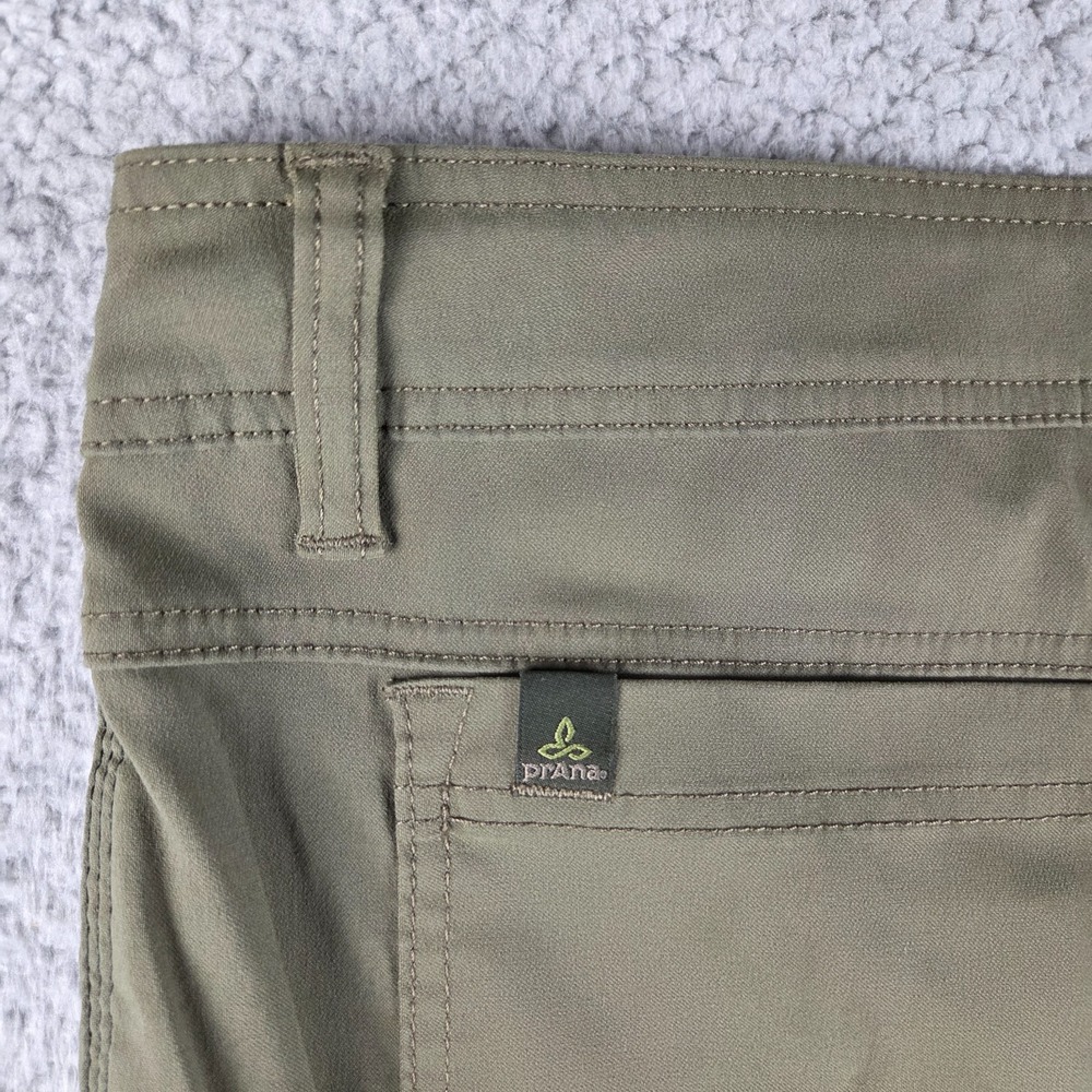 Prana Zion Convertible Cargo Hiking Pants Mens 38x32 Green Stretch Zip Off - Picture 13 of 13